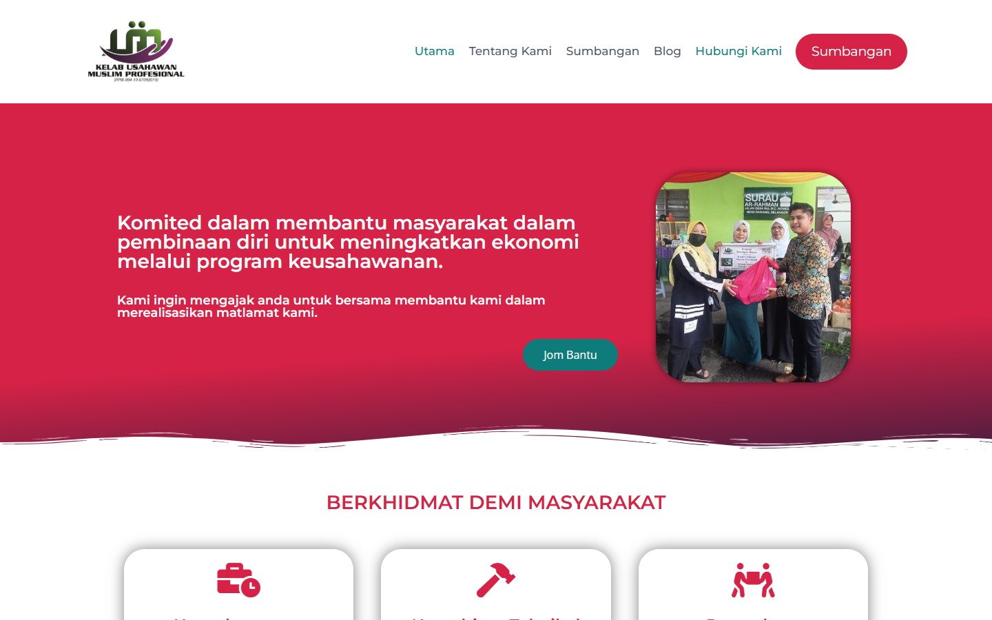 Usahawan Jombantu business platform website